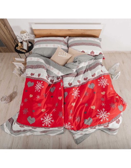 Різдвяна бавовняна постільна білизна Liana EMI