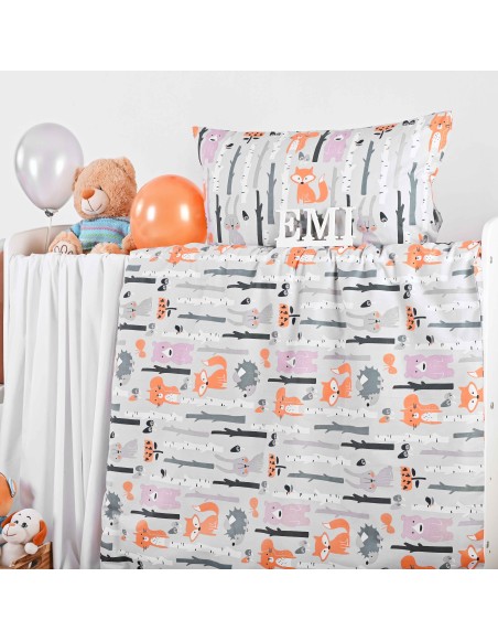 Бавовняна дитяча постільна білизна Лисеня EMI
