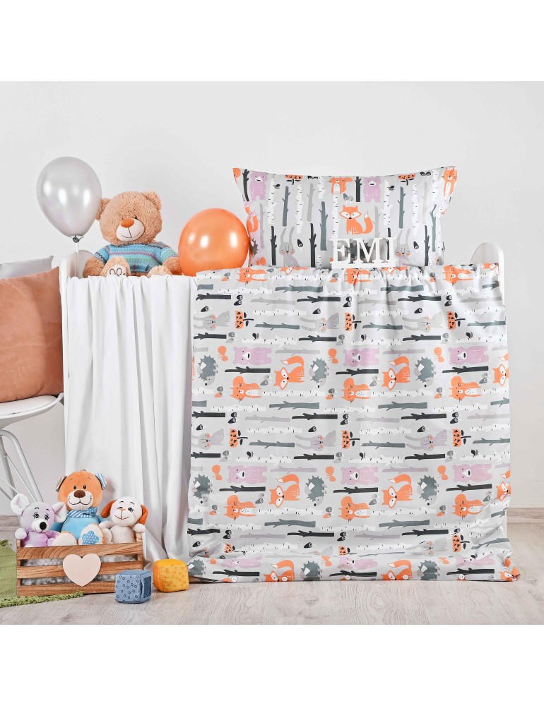 Бавовняна дитяча постільна білизна Лисеня EMI Бавовняна дитяча постільна білизна Лисеня EMI