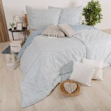 Сатинова постільна білизна Velur Blue EMI
