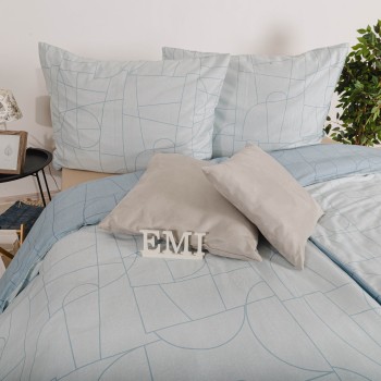 Сатинова постільна білизна Velur Blue EMI