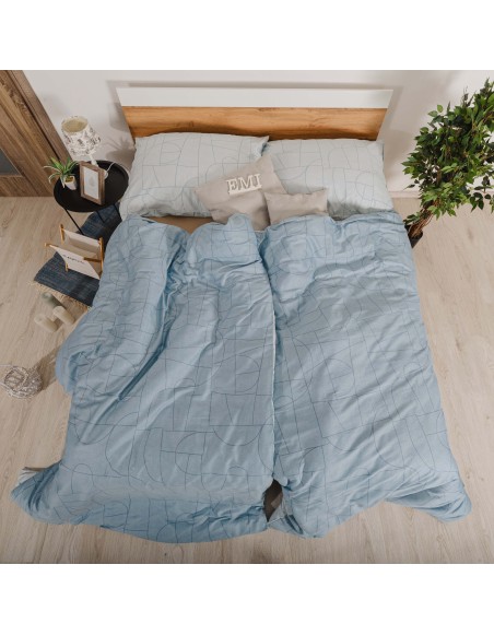 Сатинова постільна білизна Velur Blue EMI