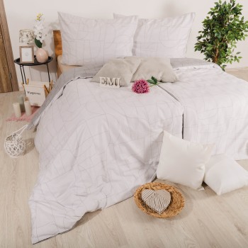 Сатинова постільна білизна Velur Grey EMI