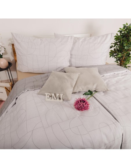 Сатинова постільна білизна Velur Grey EMI