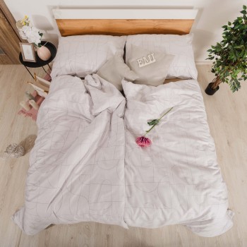 Сатинова постільна білизна Velur Grey EMI