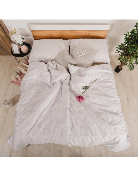 Сатинова постільна білизна Velur Grey EMI