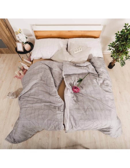 Сатинова постільна білизна Velur Grey EMI