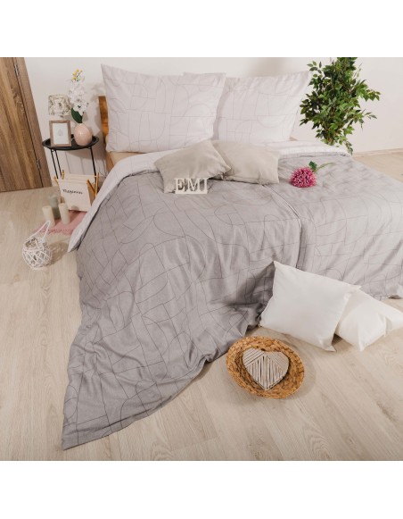 Сатинова постільна білизна Velur Grey EMI