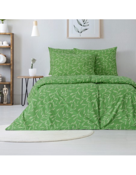 крепова_постільна_білизна_Matteo_EMI_зелена