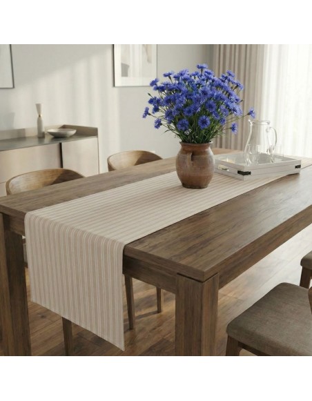 Скатертина на стіл кремова Damal 34x180 см EMI