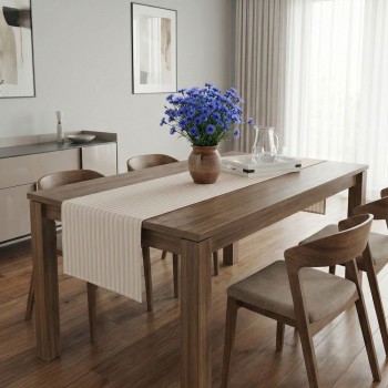 Скатертина на стіл кремова EMI