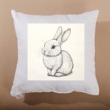 біла_подушка_Bunny_Sketch