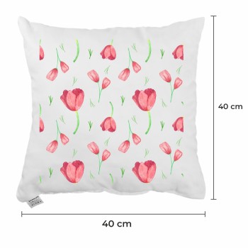Декоративна_подушка_Petalina_рожеві_тюльпани