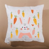 Дитяча декоративна подушка Carrots 40х40 см з принтом зайчика
