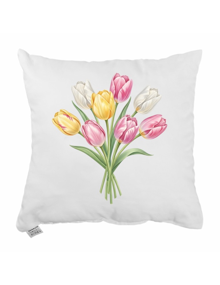 Біла_декоративна_подушка_EMI_Spring_40х40_см_з_написом