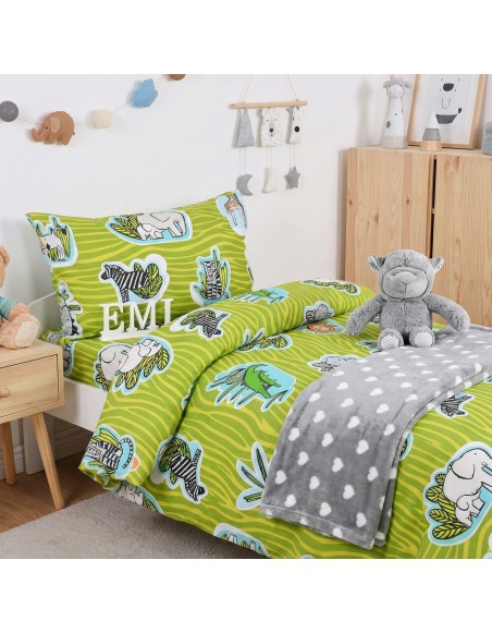 Дитяча_постільна_білизна_Jungle_зелена_EMI