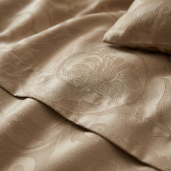 Дамаська_коричнева_постільна_білизна_Mocca_EMI