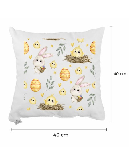 Подушка_з_милим_принтом_кроликів_курчат_та_крашанок_Morning