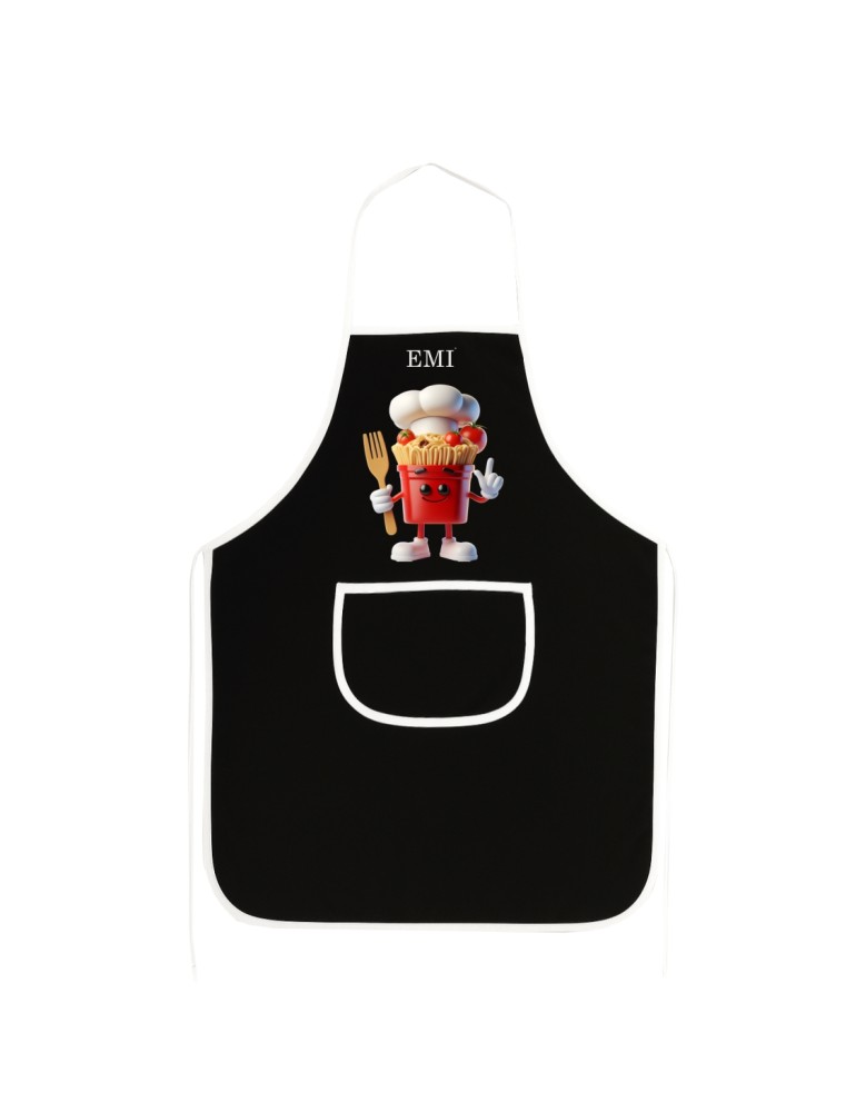 Кухонний_фартух_Pasta_чорний_EMI_з_мультяшним_принтом_спагеті