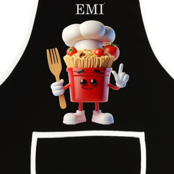 Кухонний_фартух_чорний_Pasta_EMI_з_мультяшним_принтом_спагеті