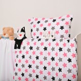 Дитяча постільна білизна Pink Stars EMI