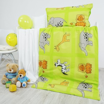 Дитяча_постільна_білизна_ZOO_зелена_EMI