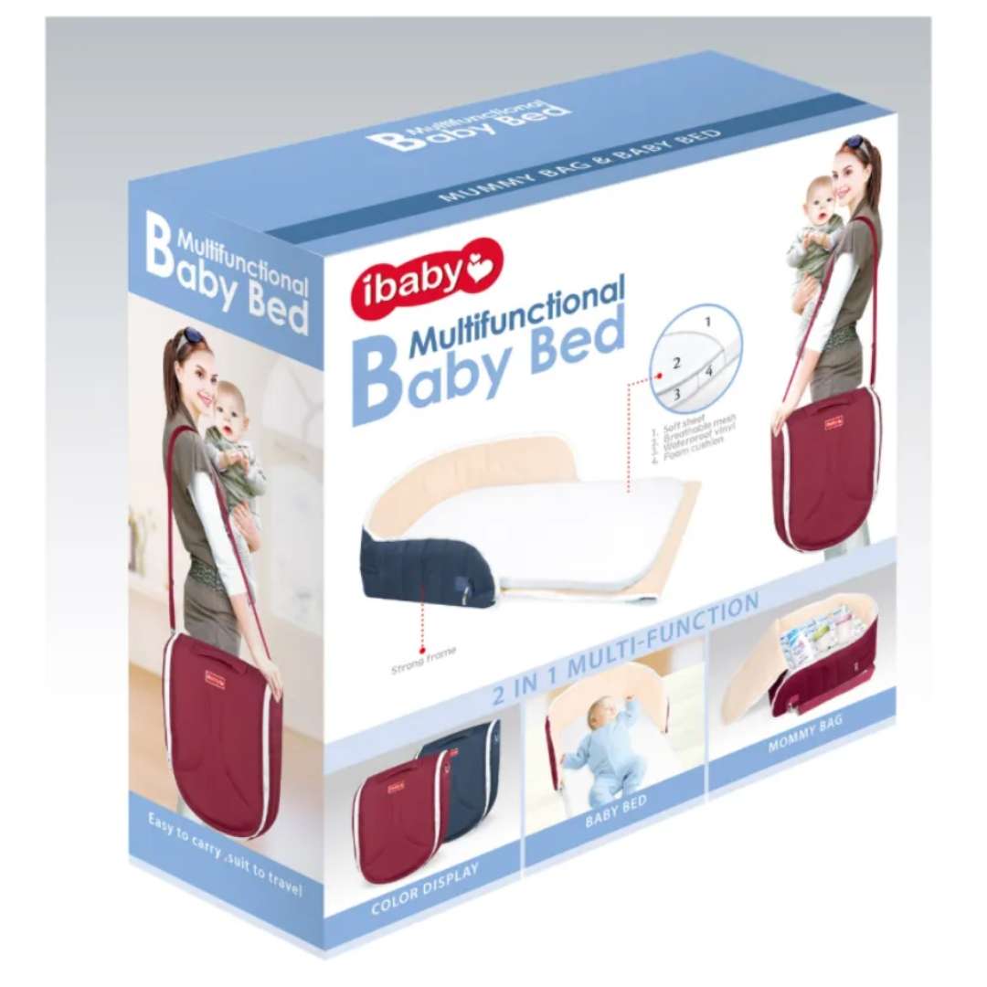 Багатофункціональне_гніздо_для_немовлят_синє_Baby_Bed_ibaby