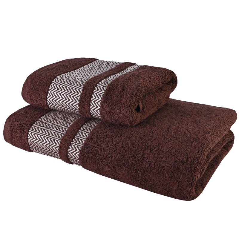 Набір_з_2_бавовняних_рушників_Ates_коричневий_EMI