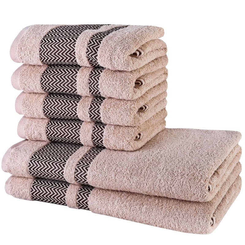 Набір_з_6_бавовняних_рушників_та_банних_рушників_Ates_бежевий_EMI