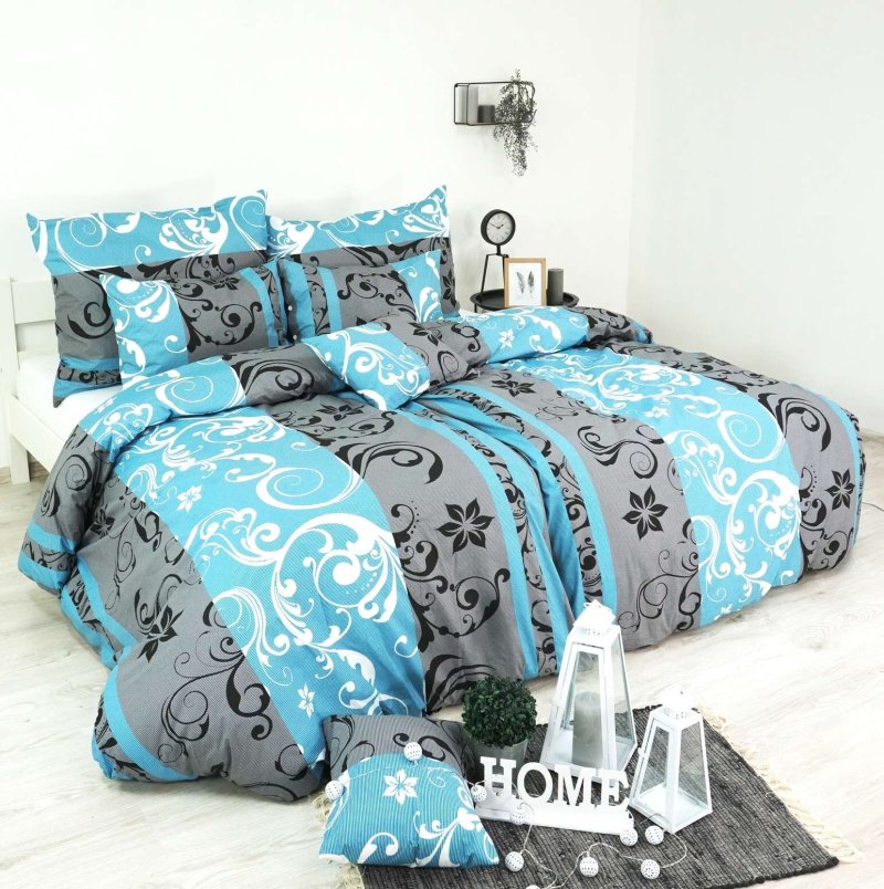Постільна_білизна_Lilien_бірюзово-сіра_EMI