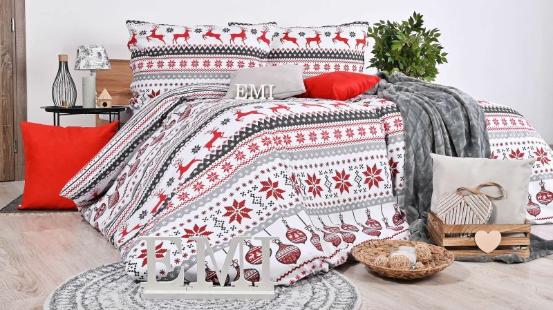 Різдвяна_бавовняна_постільна_білизна_Alisa_EMI