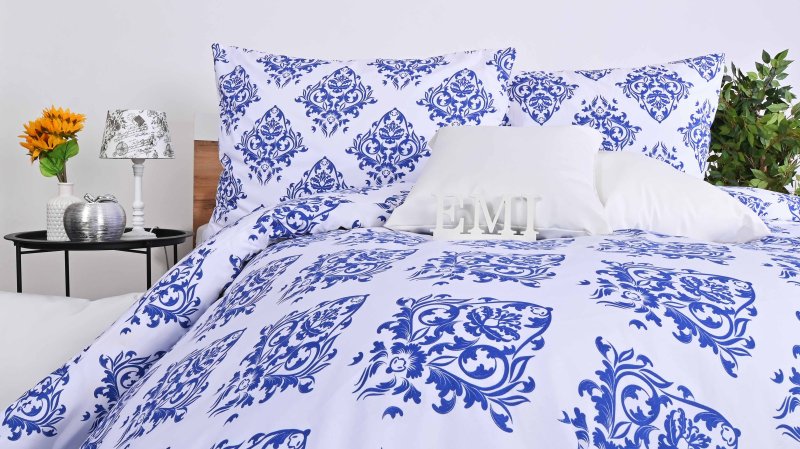 Бавовняна_постільна_білизна_Ateny_синя_EMI