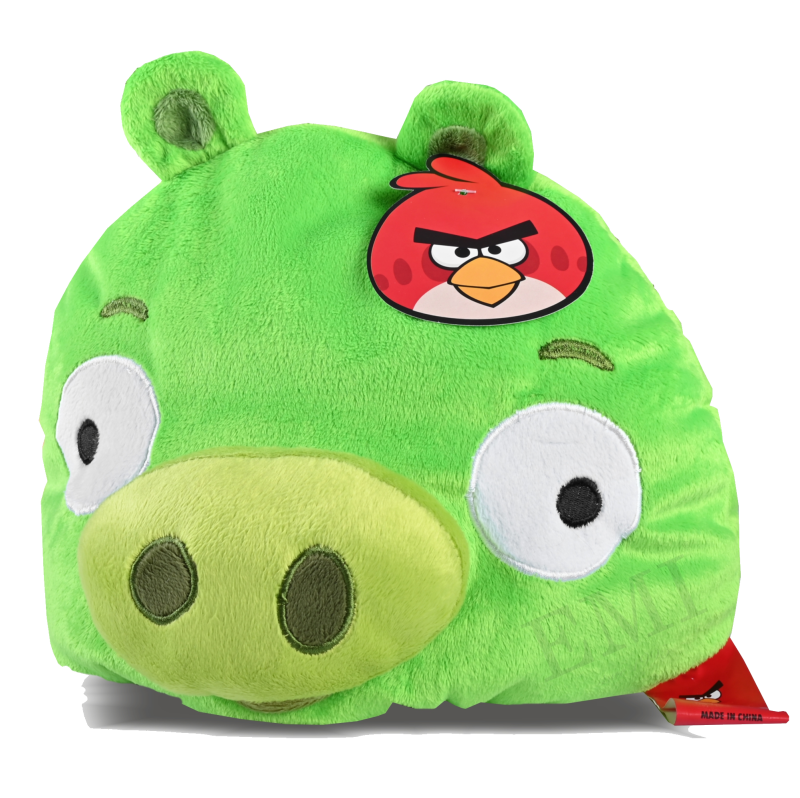 Декоративна_подушка_Angry_Birds_зелена