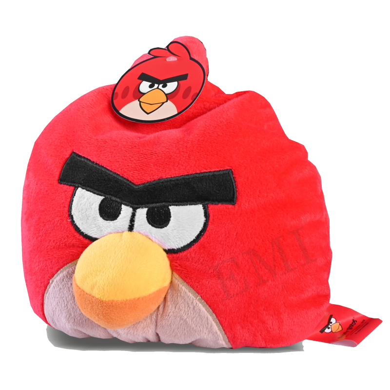 Декоративна_подушка_Angry_Birds_червона