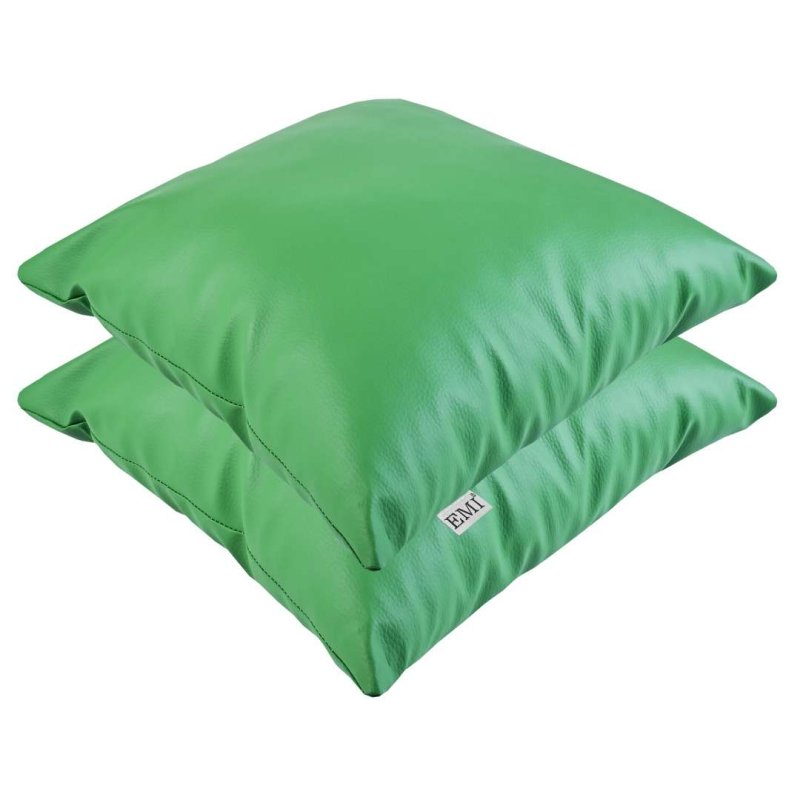 Подушка_40x40_зелена_екошкіра_EMI