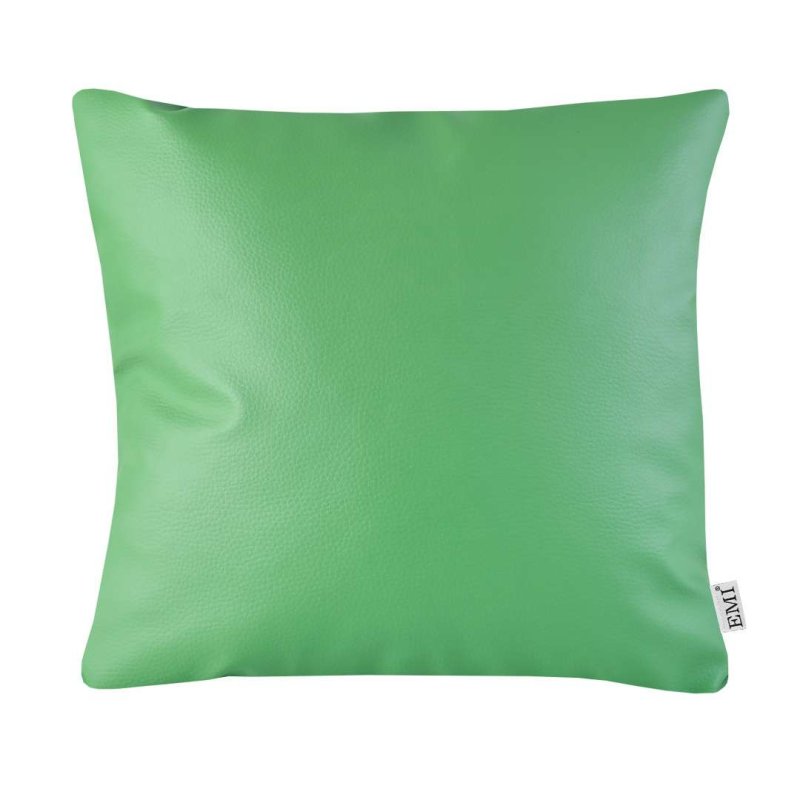 Подушка_40x40_зелена_екошкіра_EMI