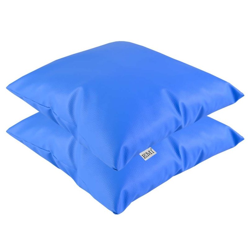 Подушка_40x40_синя_екошкіра_EMI