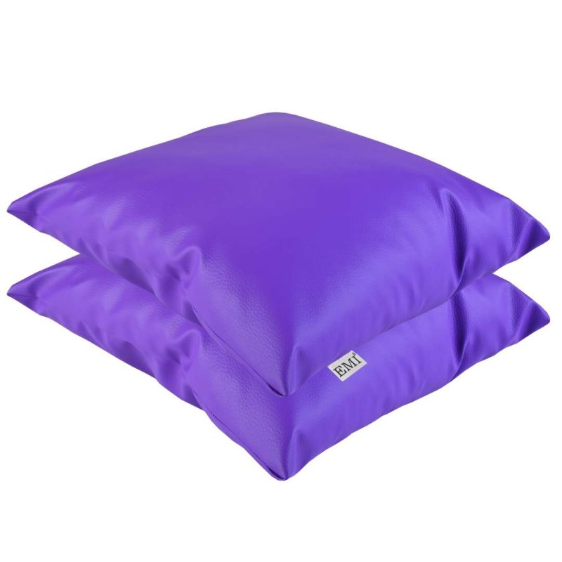 Подушка_40x40_фіолетова_екошкіра_EMI