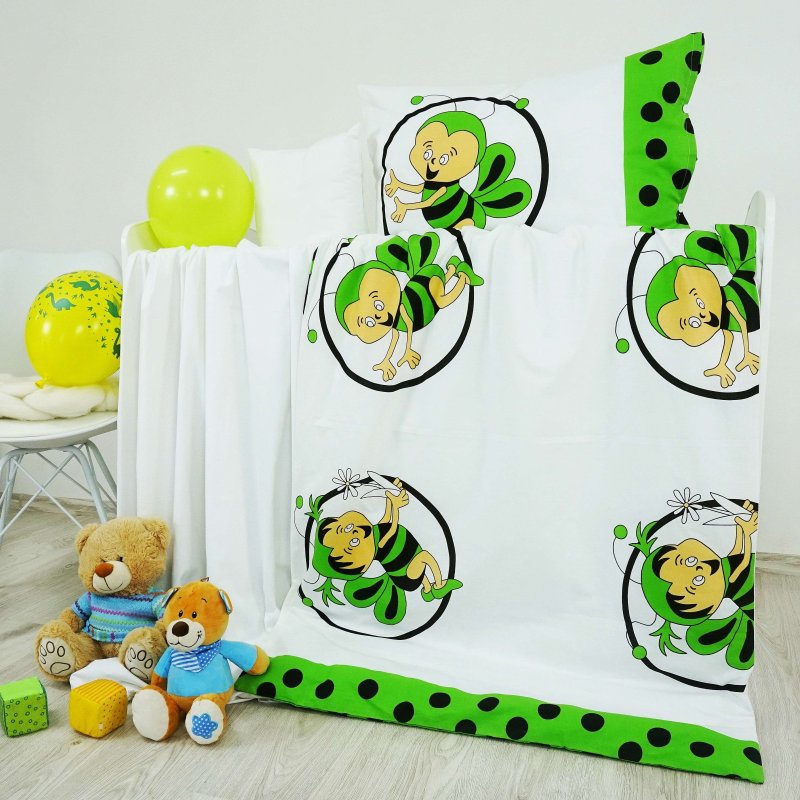 Дитяча_бавовяна_білизна_Бджоли_зелена_EMI