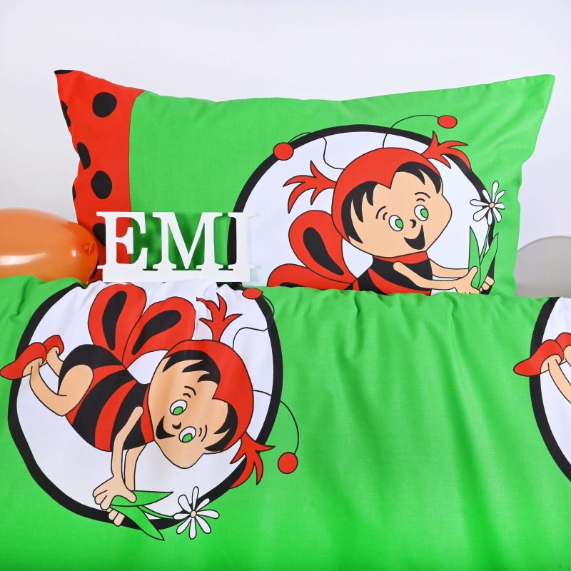 Дитяча_бавовняна_білизна_Бджоли_зелено-червоні_EMI