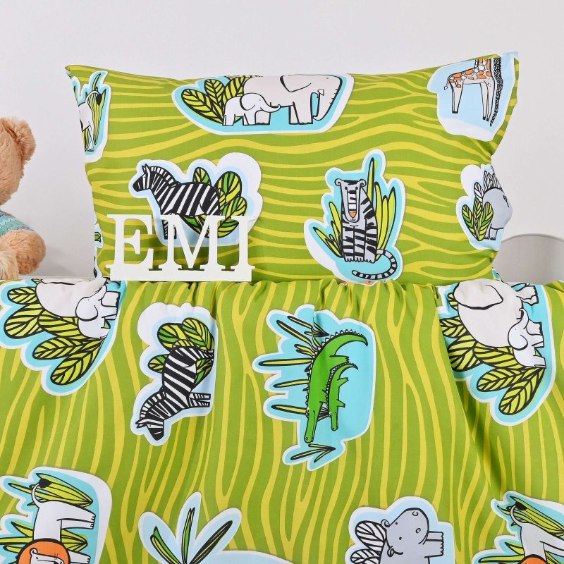 Дитяча_постільна_білизна_Джунглі_зелена_EMI