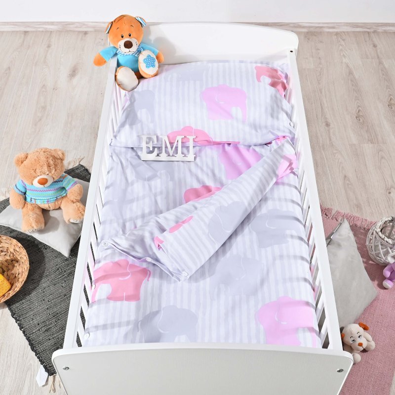 Дитяча_постільна_білизна_Слоники_рожеві_EMI