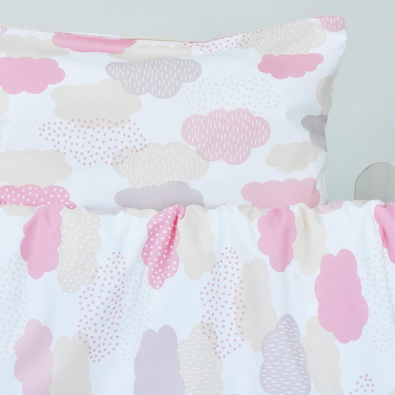 Дитяча_постільна_білизна_Хмаринки_рожеві_EMI