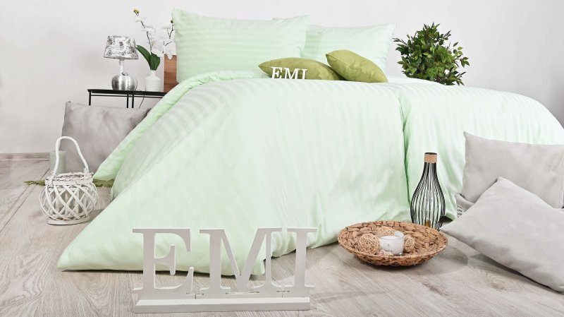 Постільна_білизна_з_дамаску_зелена_EMI