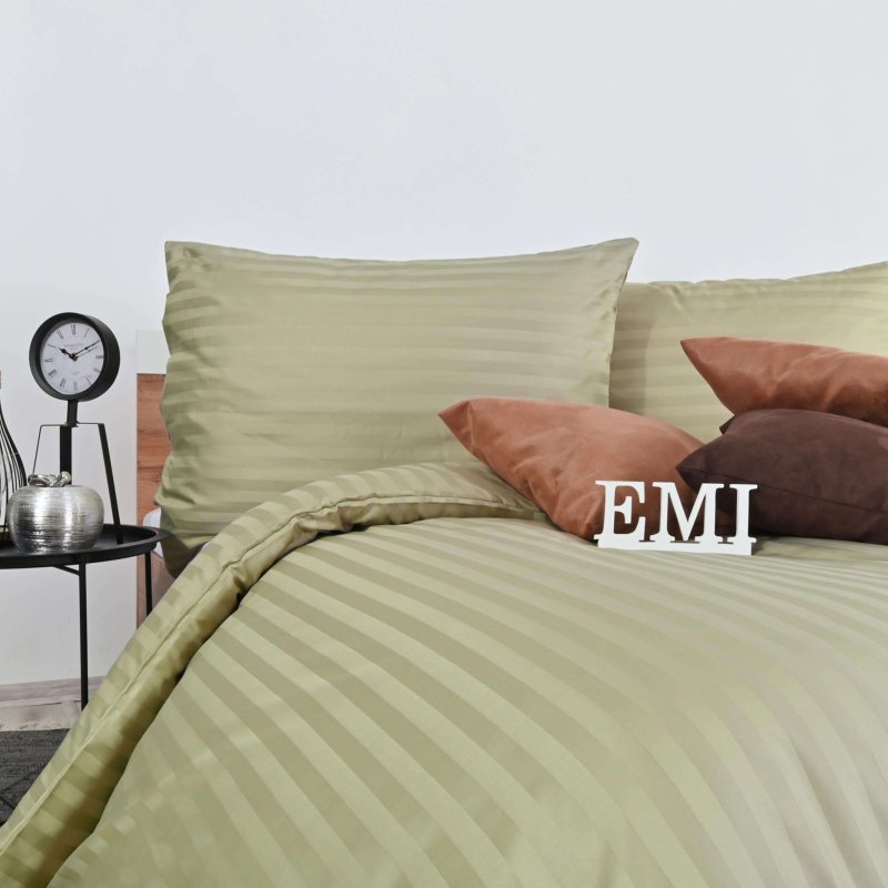 Постільна_білизна_з_дамаску_коричнево-оливкова_EMI