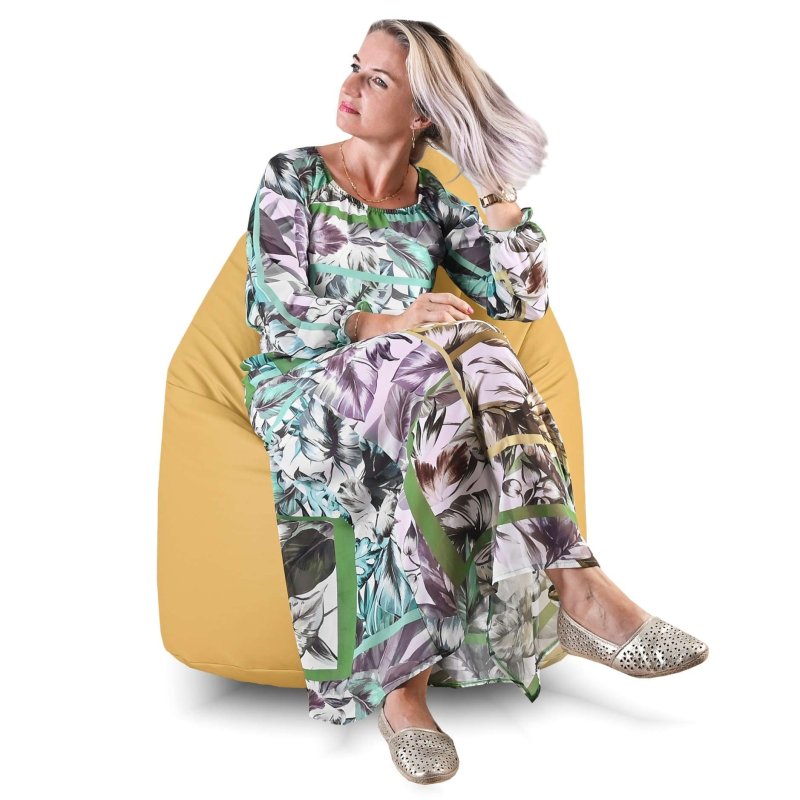 Мішок_для_сидіння_груша_жовта_екошкіра_EMI