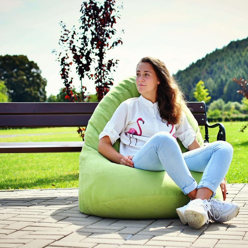 Мішок_для_сидіння_груша_замшева_зелена_EMI