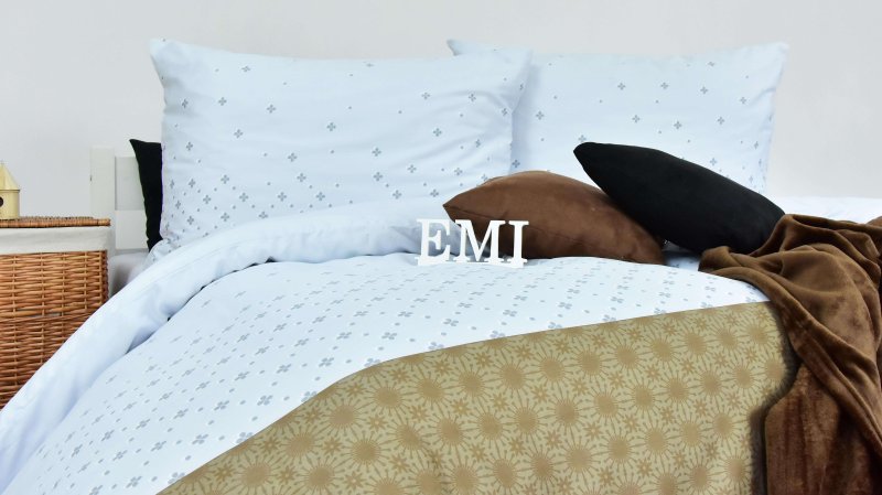 Сатинова_постільна_білизна_Star_сіро-коричнева_EMI