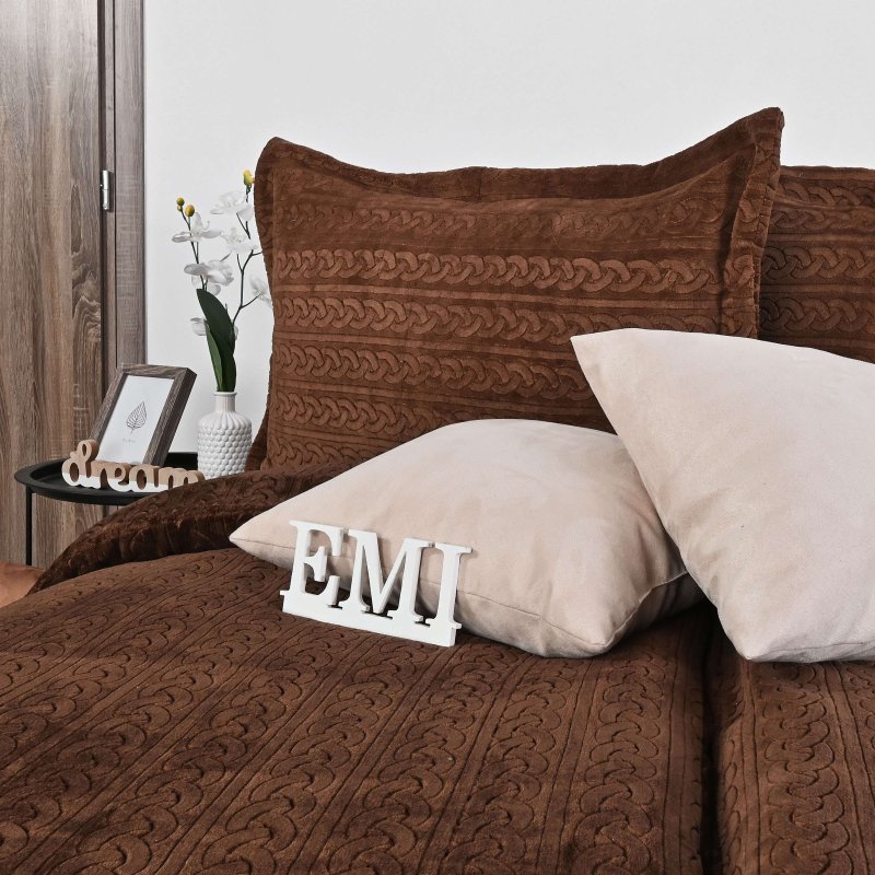 Постільна_білизна_з_мікрофіша_Banu_коричнева_EMI