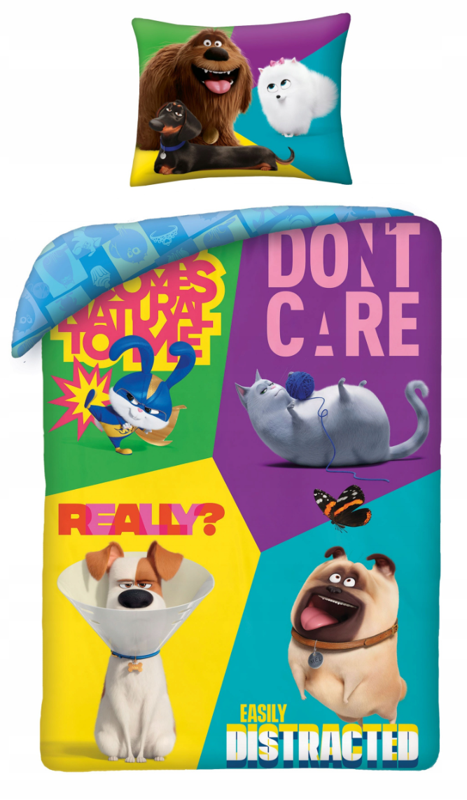 Дитяча_постільна_білизна_Таємне_життя_домашніх_тварин_160x200+70x80cm